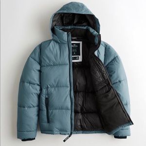hollister parka mens
